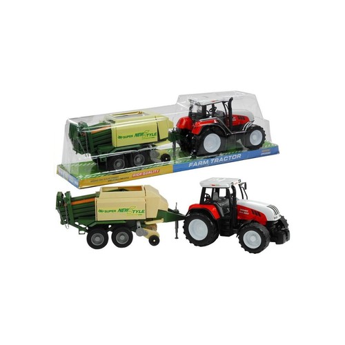 Großer traktor mit anhänger - großer,