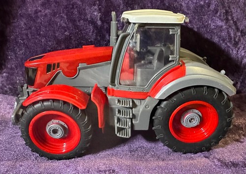 Farm tractor toy red grey - toy,