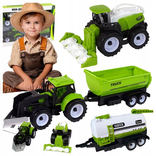Large farm tractor toy set - large,